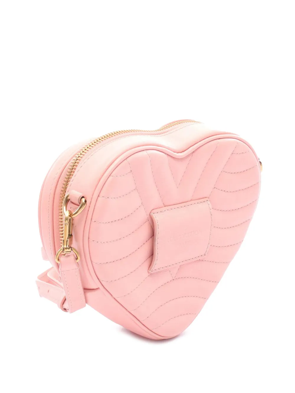 Pre-owned Louis Vuitton 2019 New Wave Heart Crossbody Bag In Pink