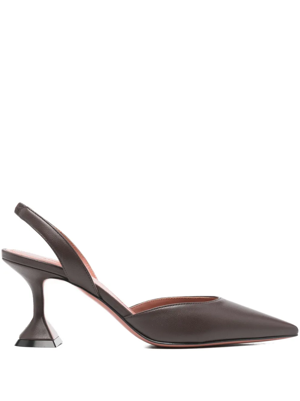 Amina Muaddi 70mm Holli Pumps In Brown