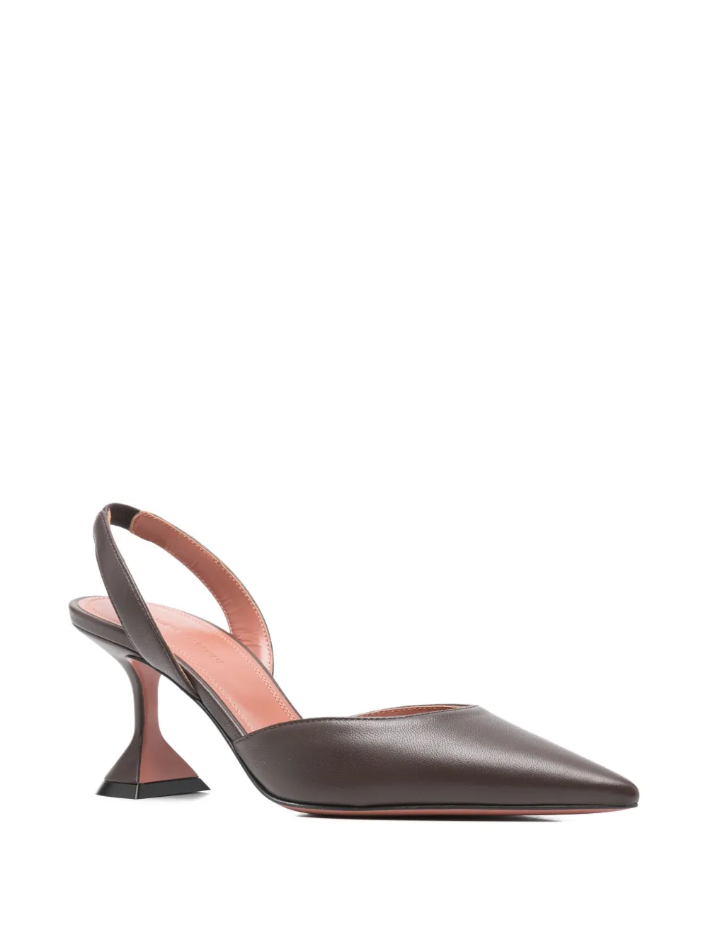 Amina Muaddi 70mm Holli Pumps In Brown