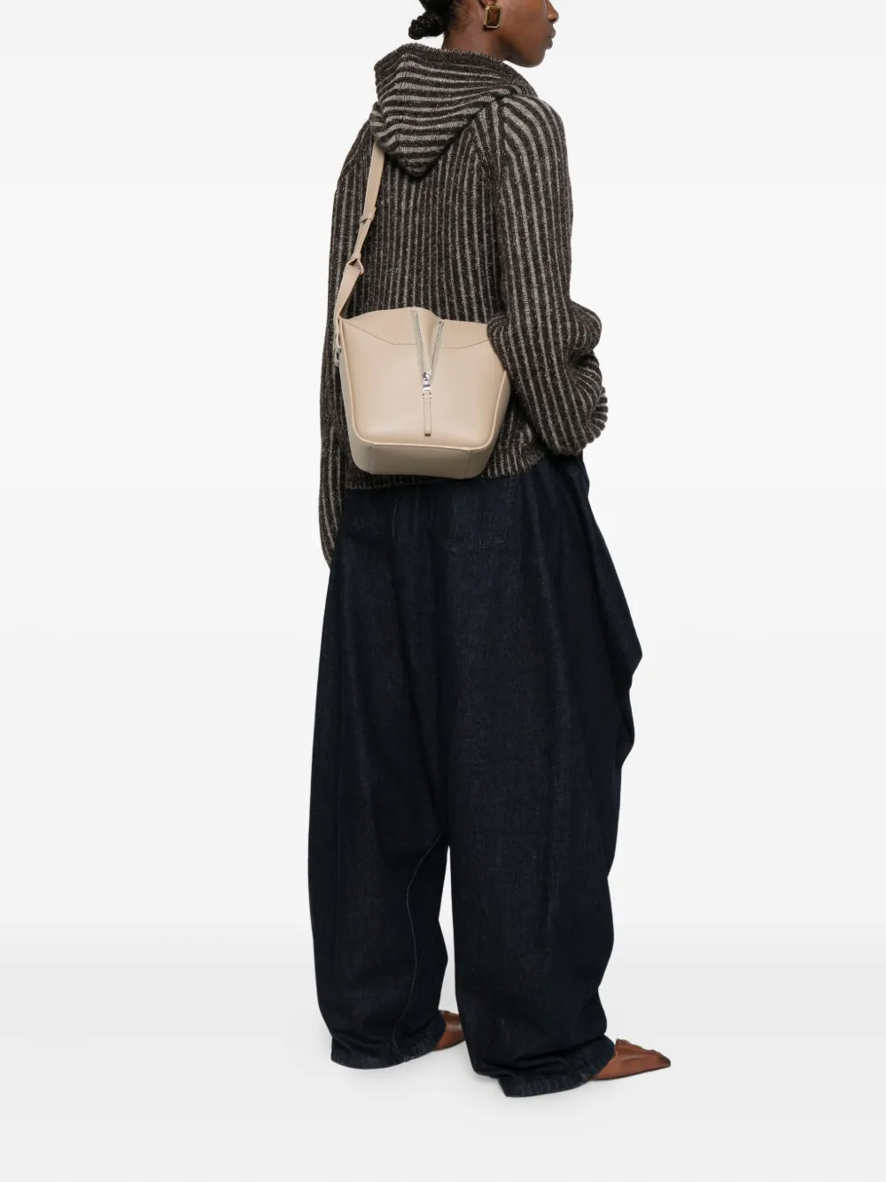  Loewe Hammock Leather Tote Bag - Neutrals 