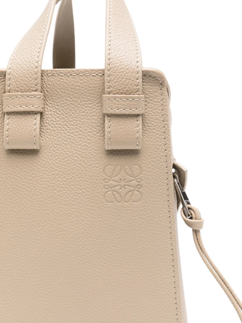 LOEWE Hammock leren shopper Beige