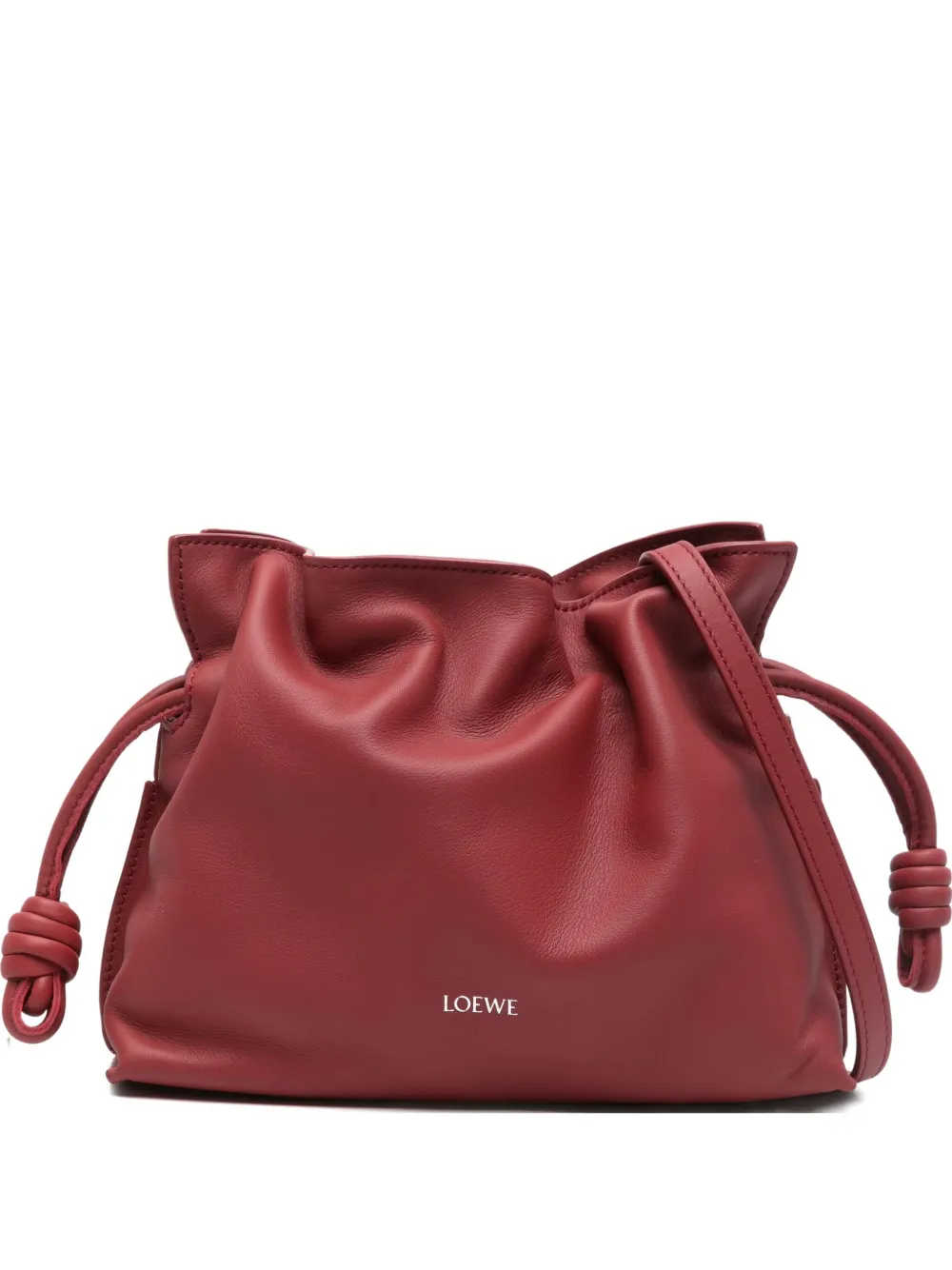 LOEWE mini Flamenco drawstring clutch bag - Red