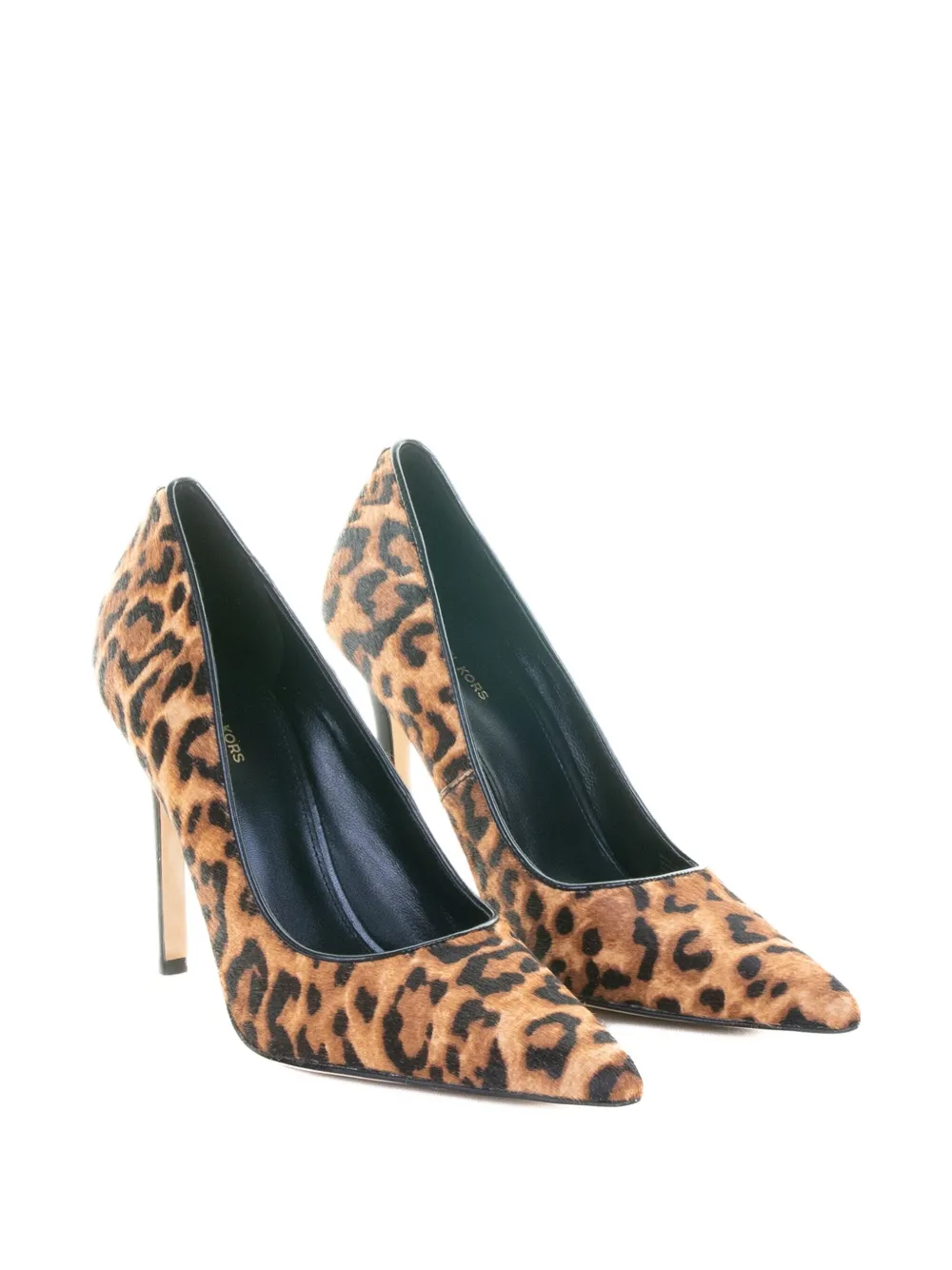 Michael Kors 110 mm Elyse pumps met luipaardprint Bruin