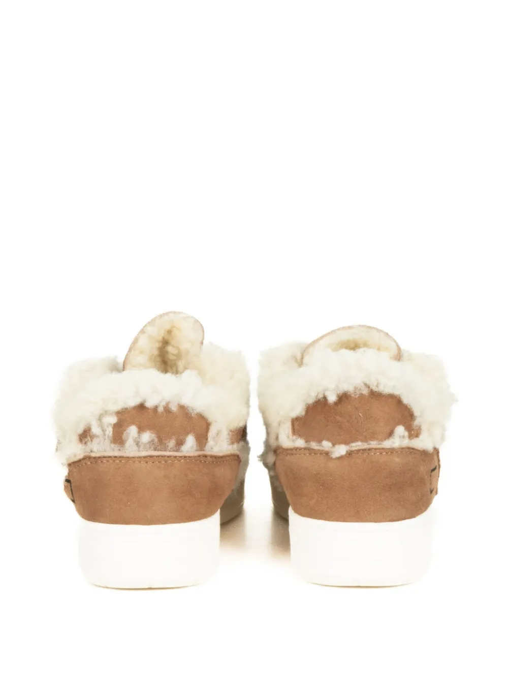 D.A.T.E. Court 2.0 lammy leren sneakers Bruin