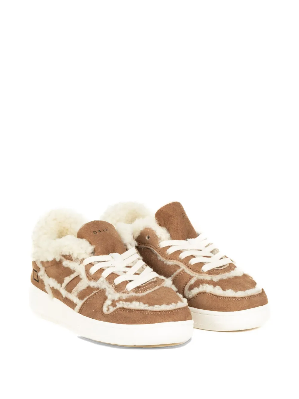 D.A.T.E. Court 2.0 shearling leather sneakers - Bruin