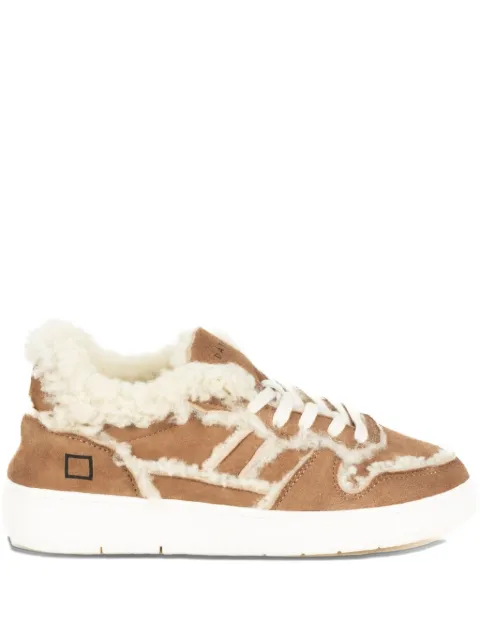 D.A.T.E. Court 2.0 shearling leather sneakers