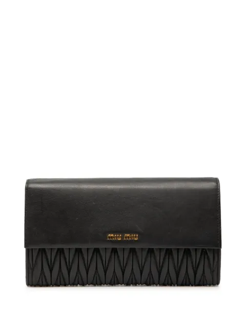 Miu Miu Pre-Owned 2010-2025 Matelasse Nappa Leather clutch bag