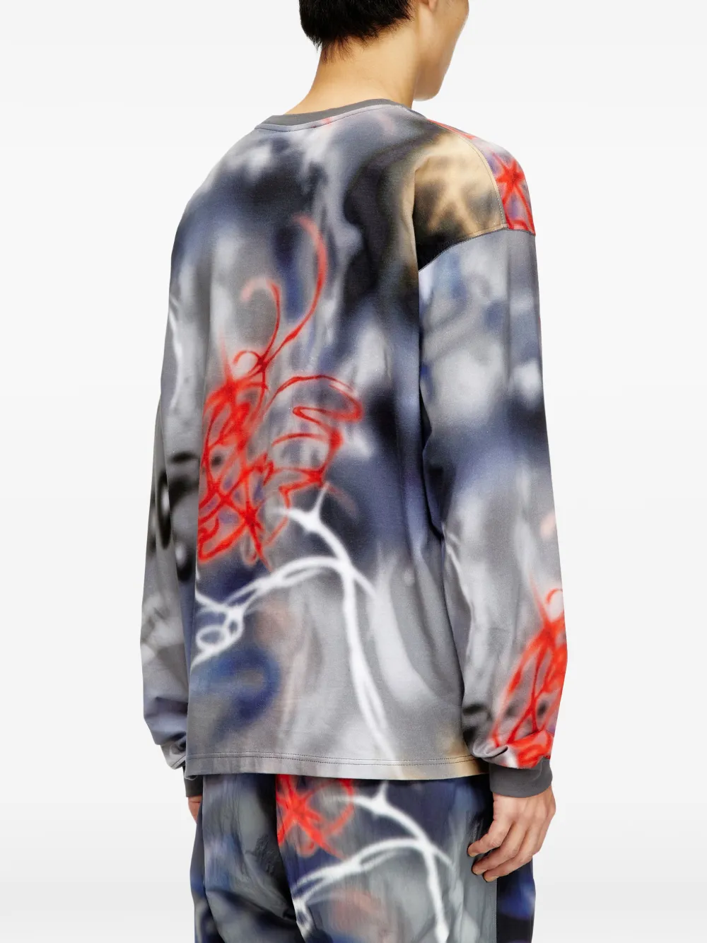 Diesel T-Boxt-Ls-V4 グラフィック ロングTシャツ | グレー | FARFETCH JP