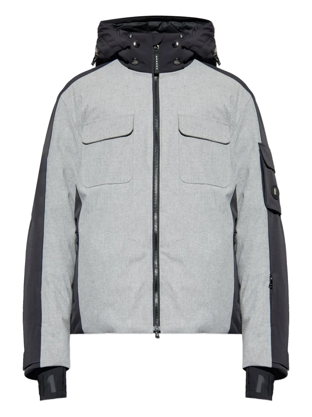Bogner Cobeyn Flap-pockets Hooded Jacket In Gray