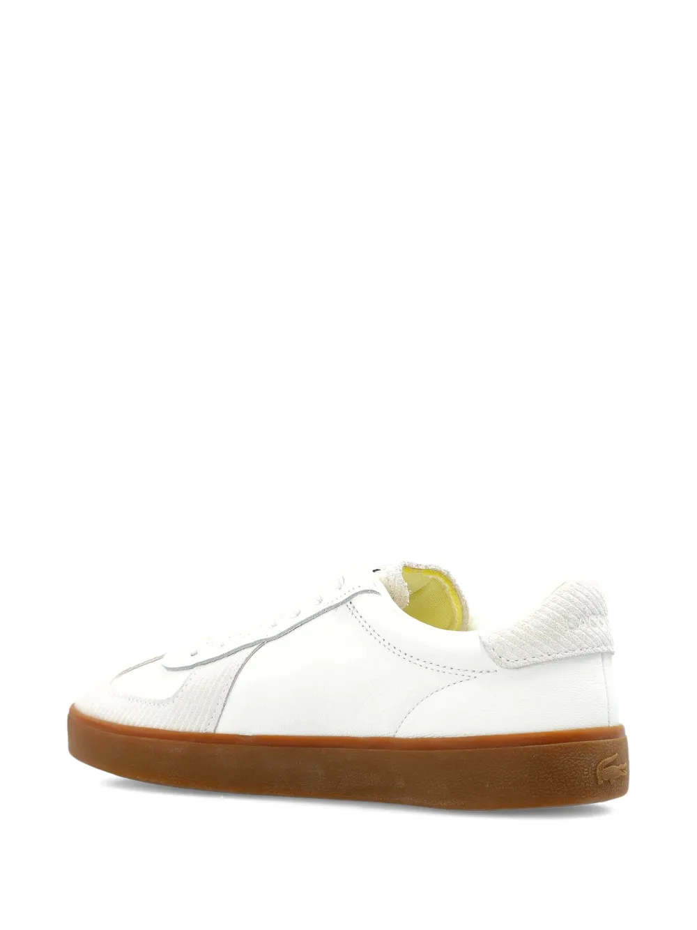 Lacoste Baseshot Pro sneakers met ribfluwelen vlakken Wit
