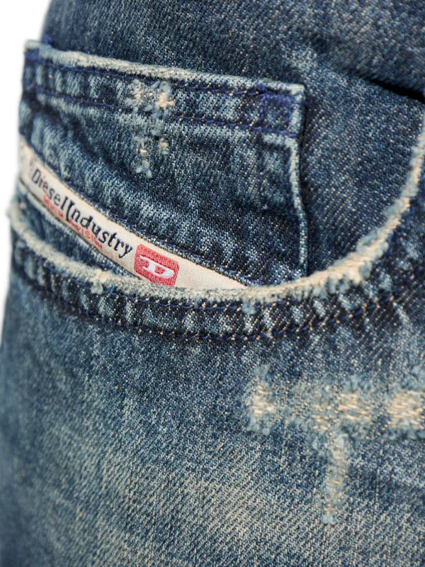 Diesel 2001 D-Macro Wide Leg Jeans | Blue | FARFETCH
