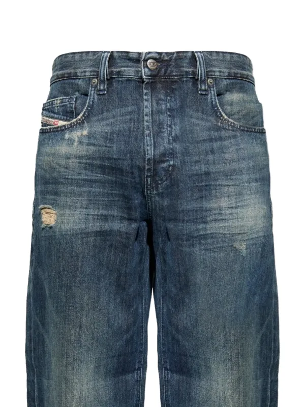 Diesel 2001 D-Macro wide-leg Denim Jeans | Blue | FARFETCH