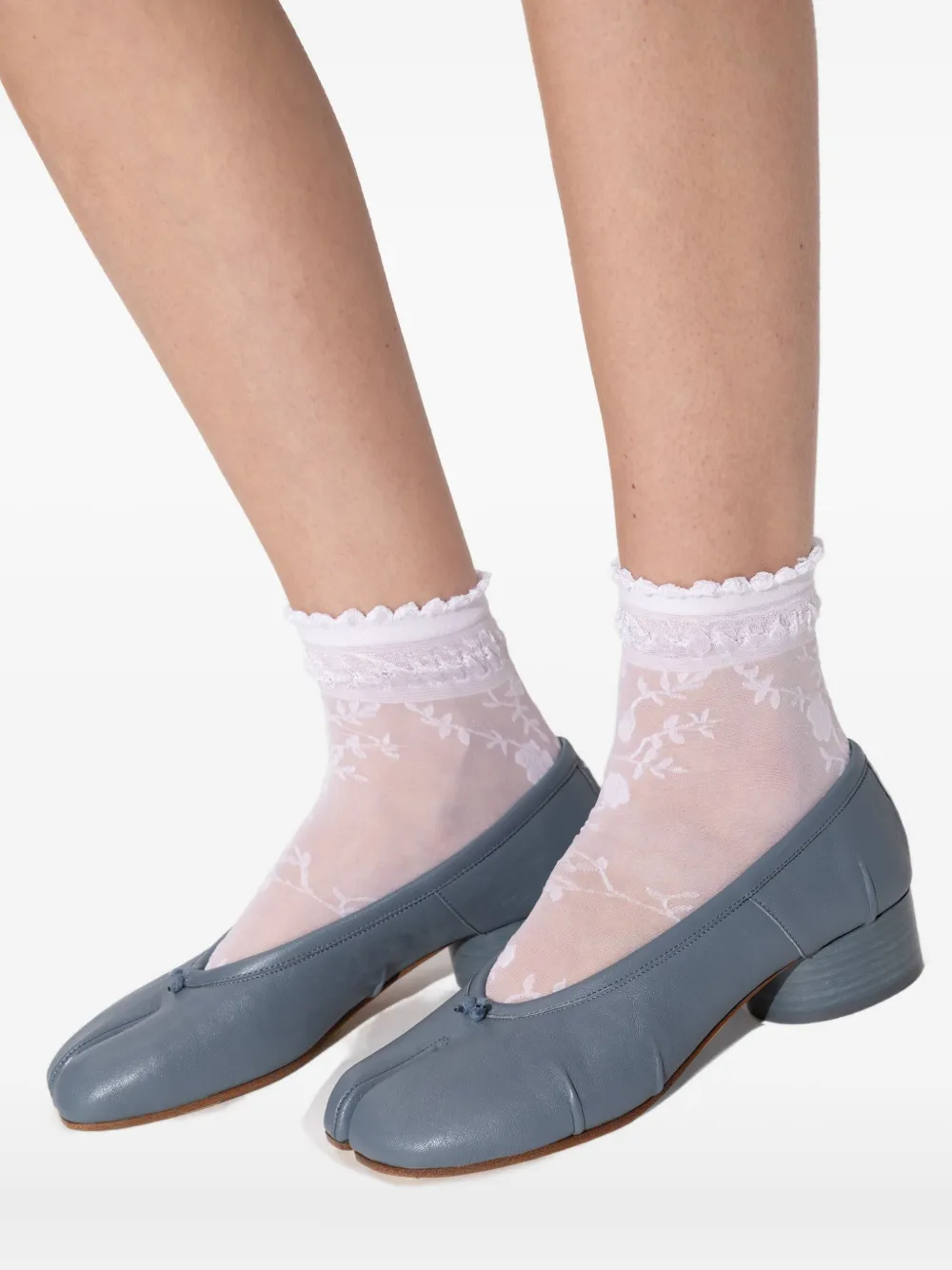 Maison Margiela 35mm Tabi heeled pumps Blauw