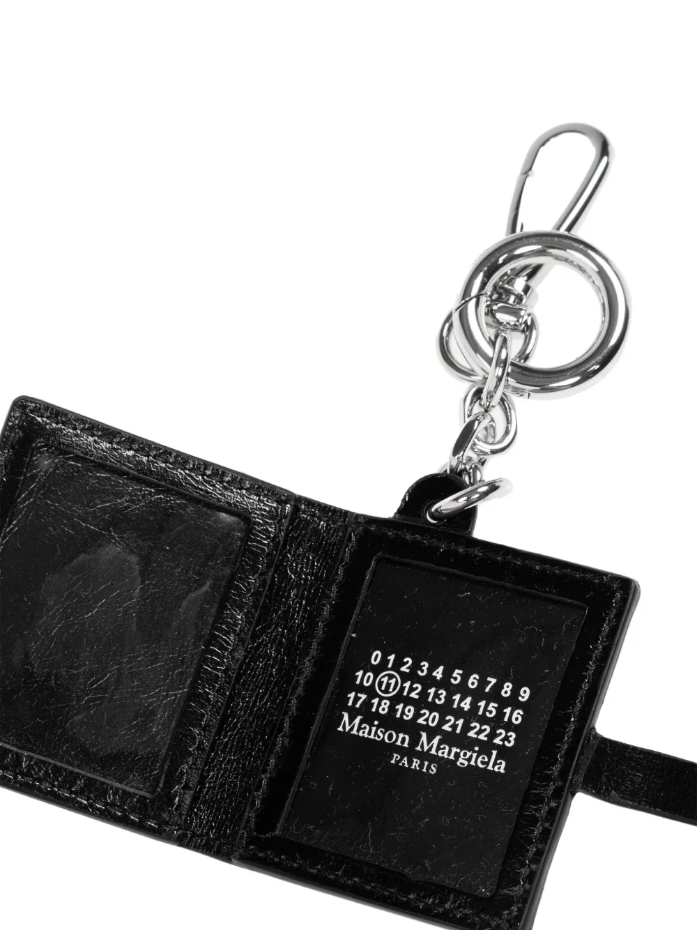 Maison Margiela Stitch-detail Keyring In Black