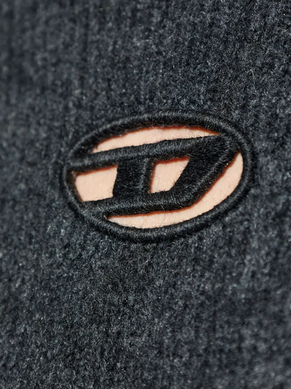 Diesel K-Areeso trui met uitgesneden details en logo Grijs