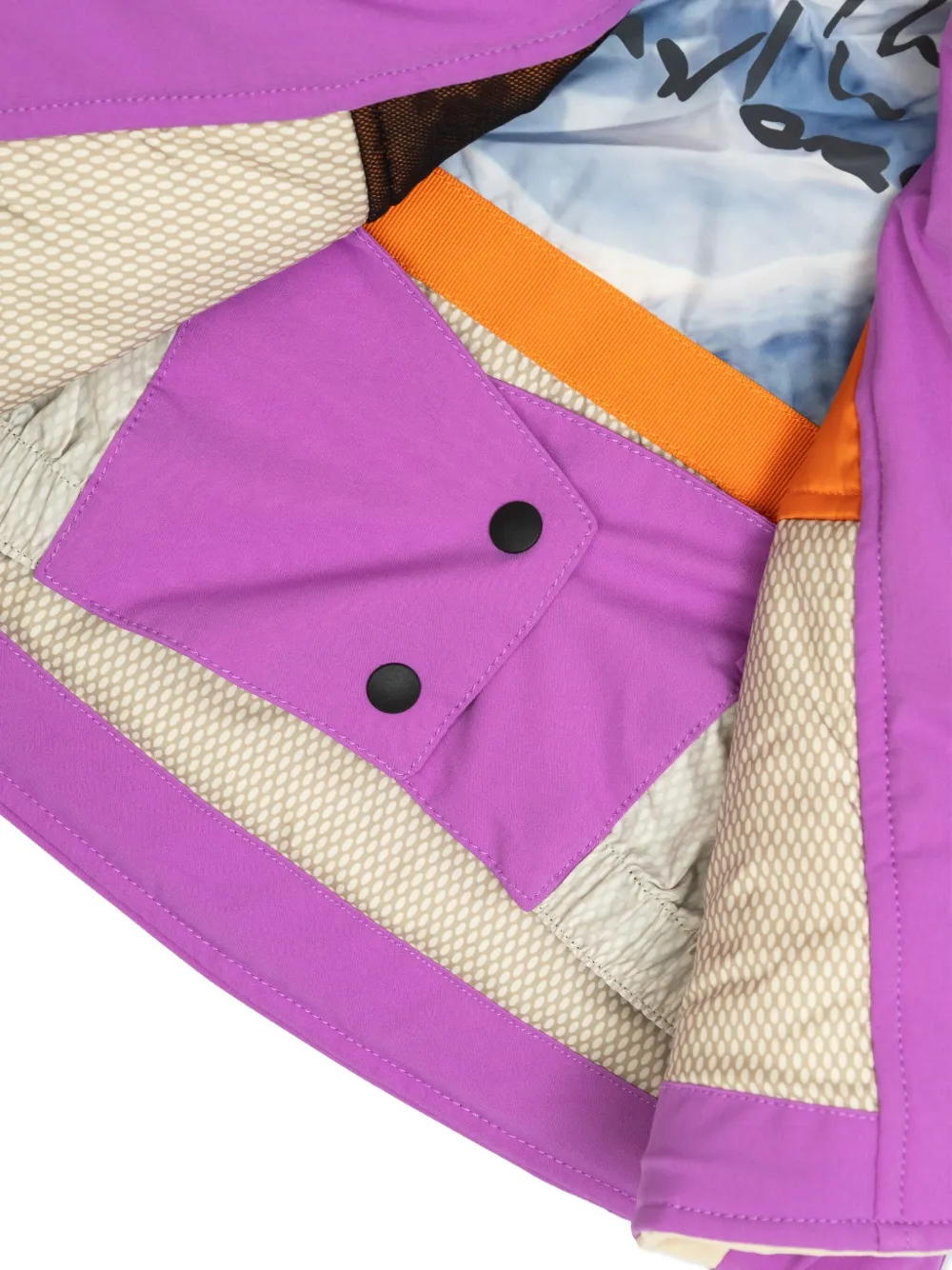 Bogner Kids Anuk gewatteerd jack met capuchon en logodetail Paars