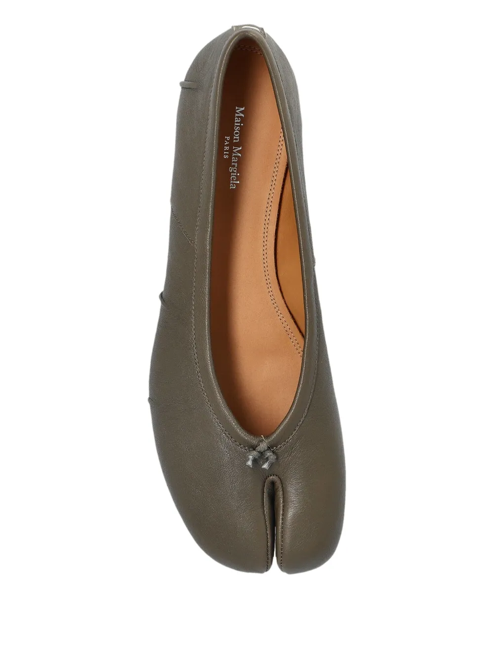 Maison Margiela Split-toe Flat In Green