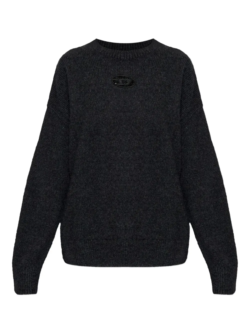 Diesel M-Areeta logo cut-out sweater - Grau