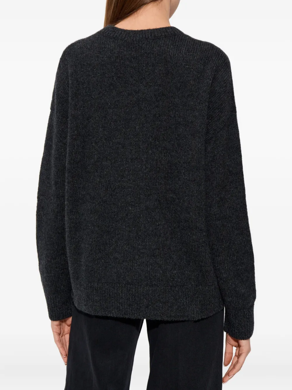 Diesel M-Areeta trui met uitgesneden details en logo Grijs