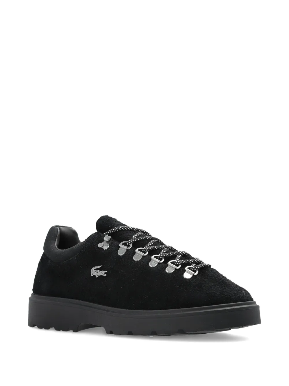 Lacoste Baseshot logo lace-up sneakers - Zwart