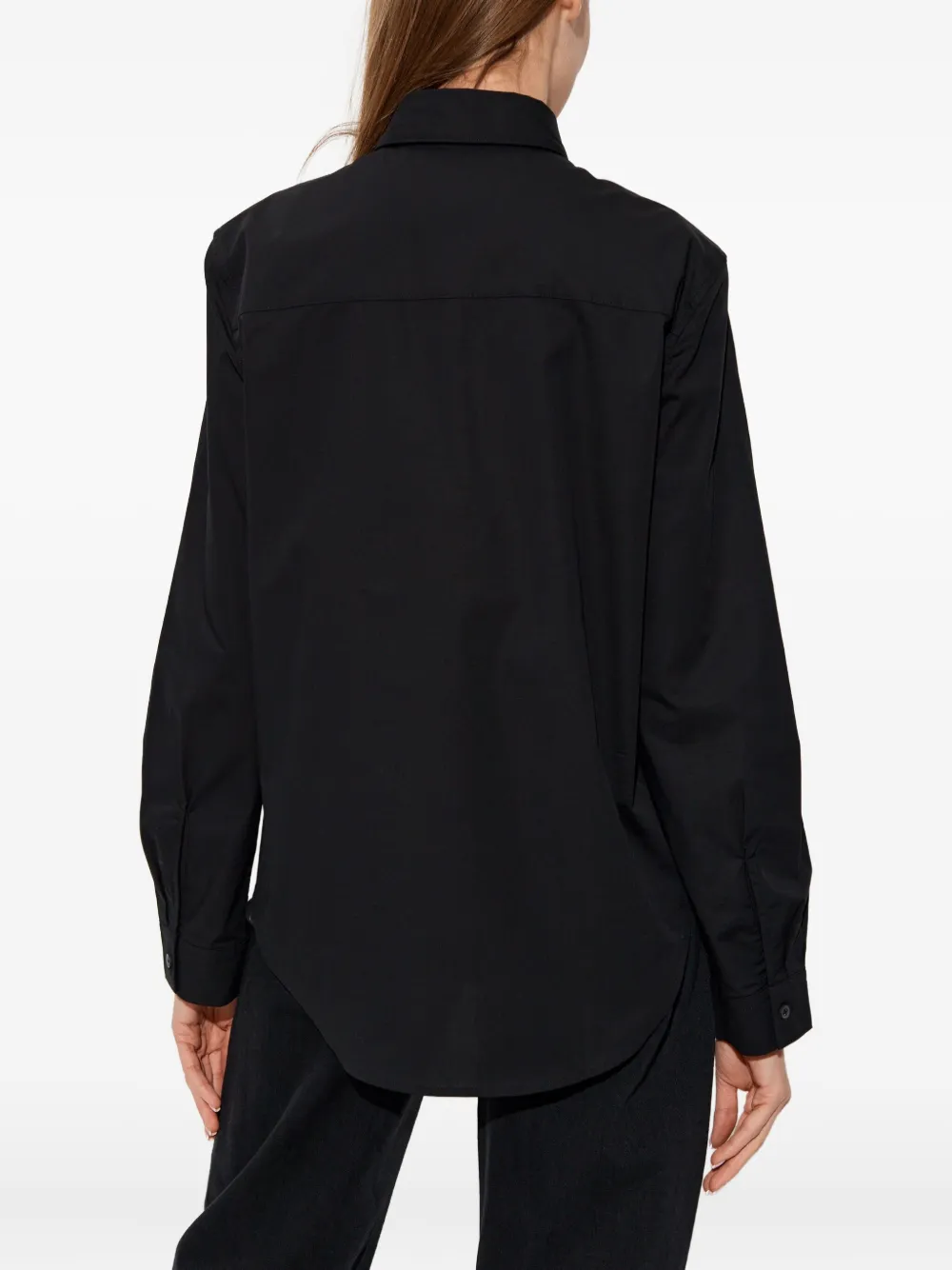 Diesel C-Ronor blouse met geborduurd logo Zwart