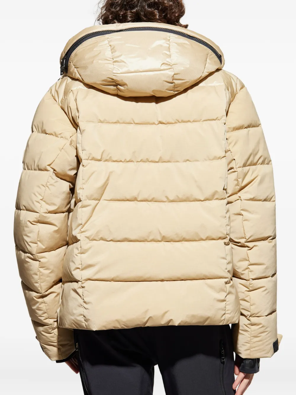 Bogner Hooded Zipped Padded Jacket In Neutral