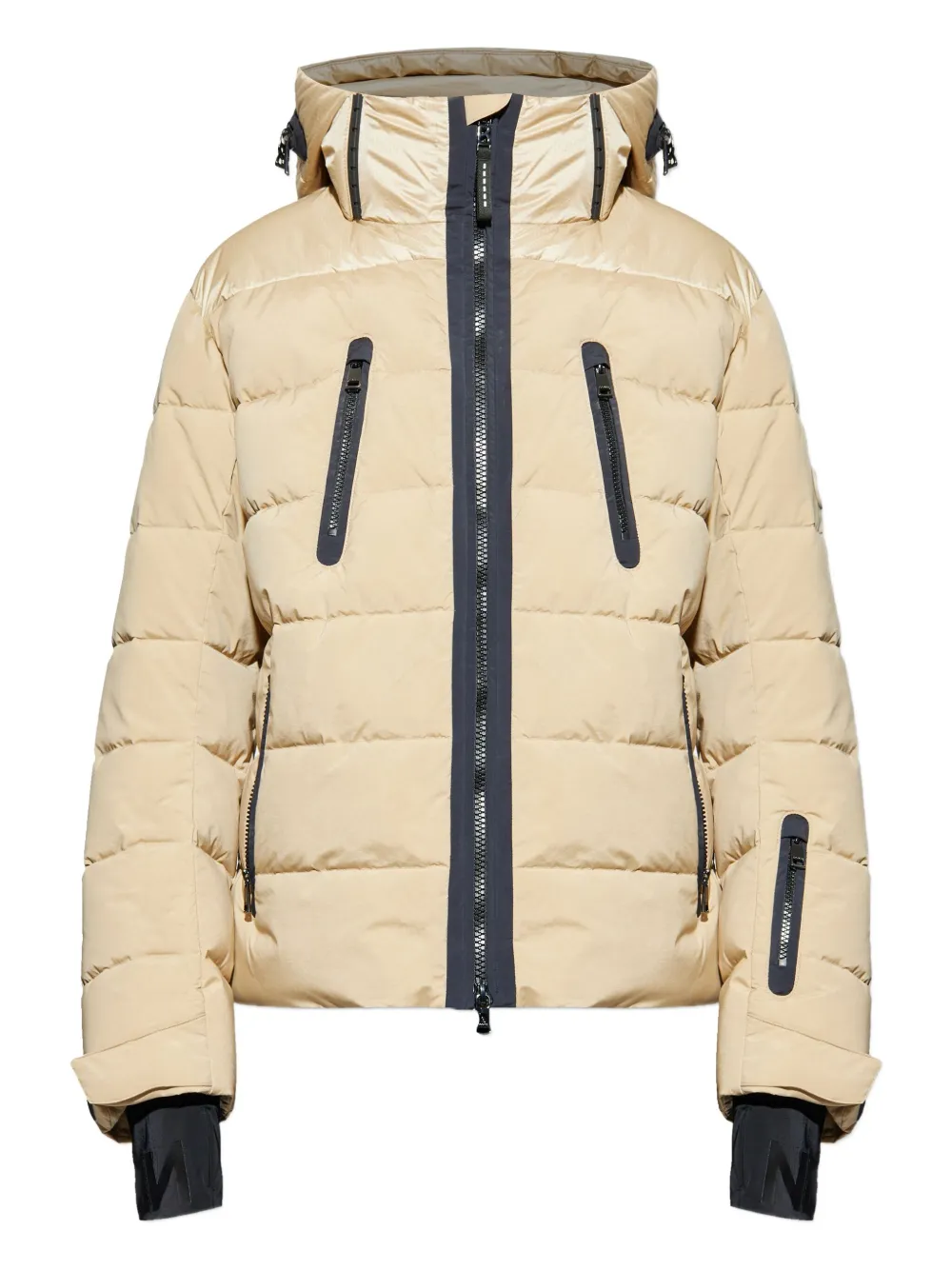 Bogner Hooded Zipped Padded Jacket In Neutral