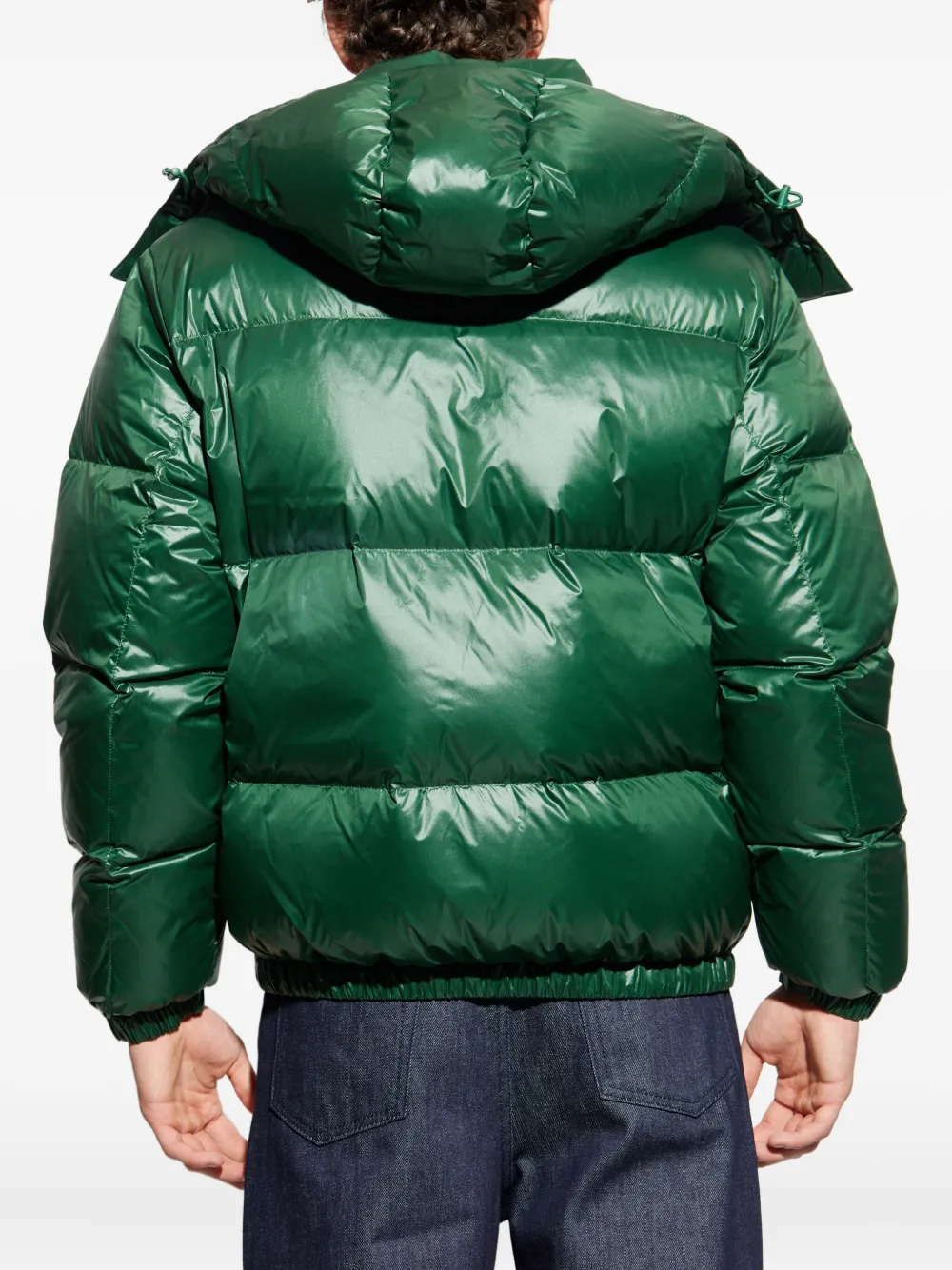 Lacoste Gewatteerd jack met capuchon Groen