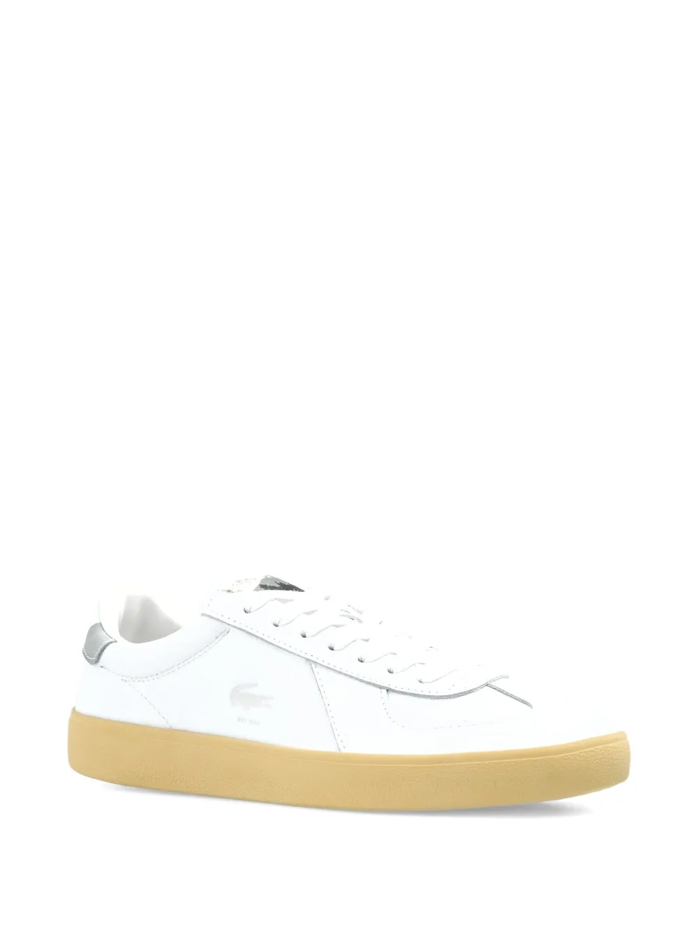 Lacoste Baseshot Pro Leather Sneakers In Animal Print