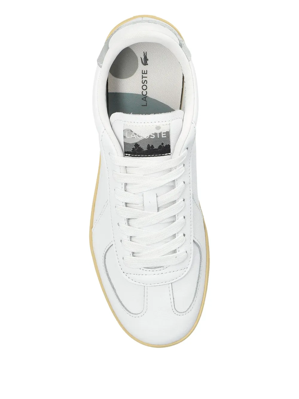 Lacoste Baseshot Pro Leather Sneakers In Animal Print