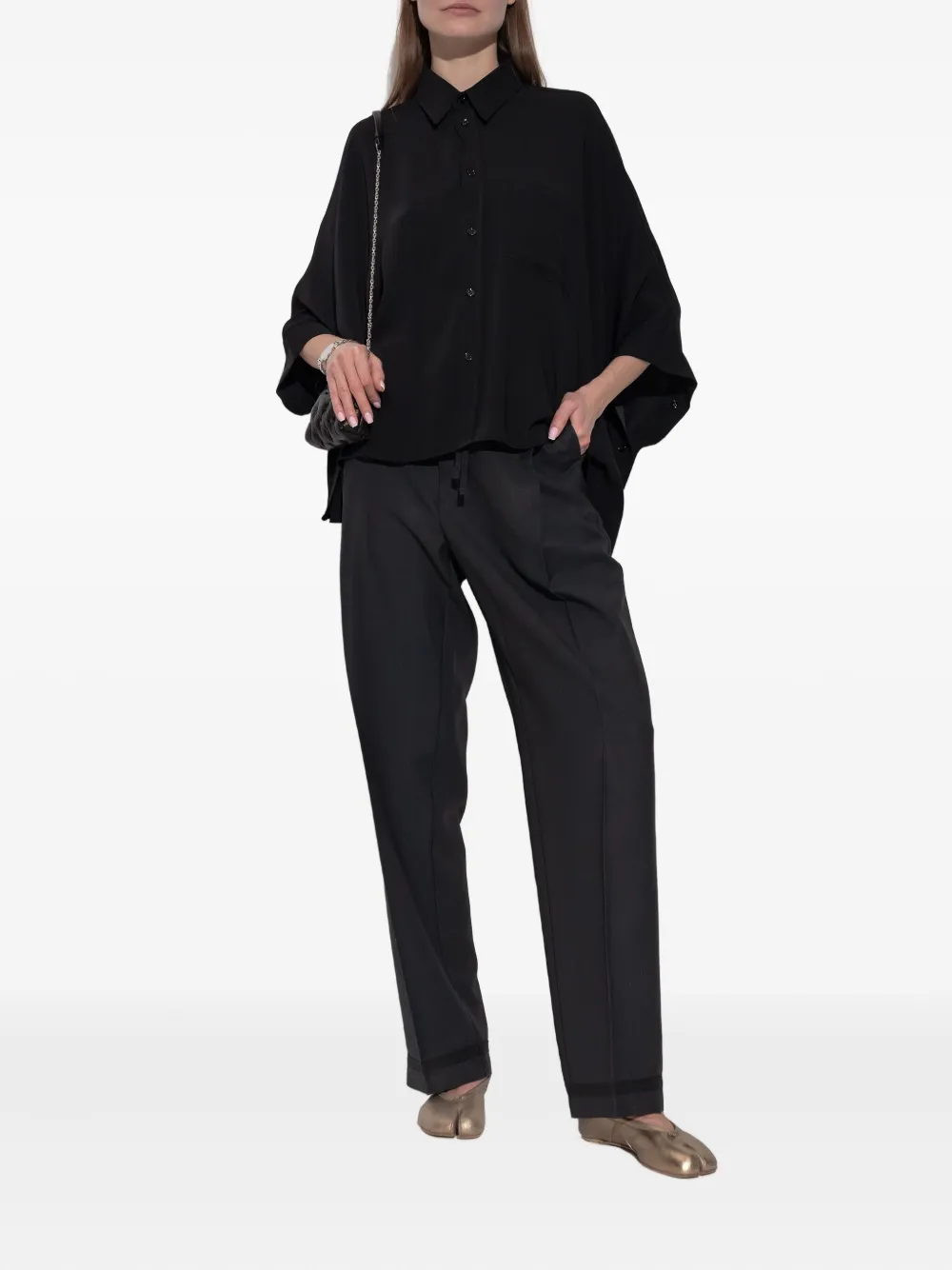 MM6 Maison Margiela button-up shirt - Zwart