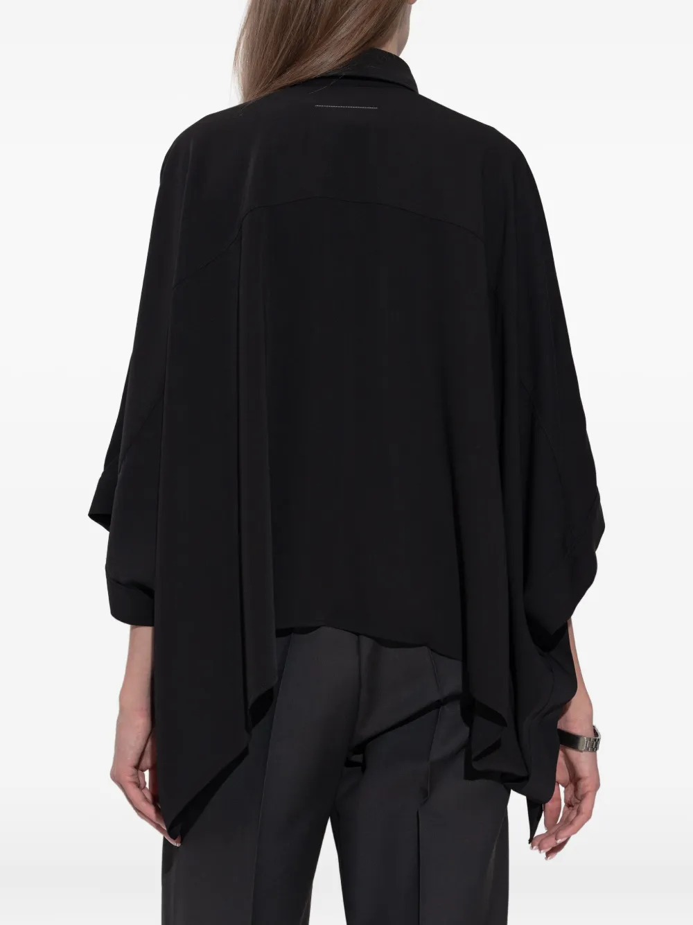 Mm6 Maison Margiela Button-up Shirt In Black