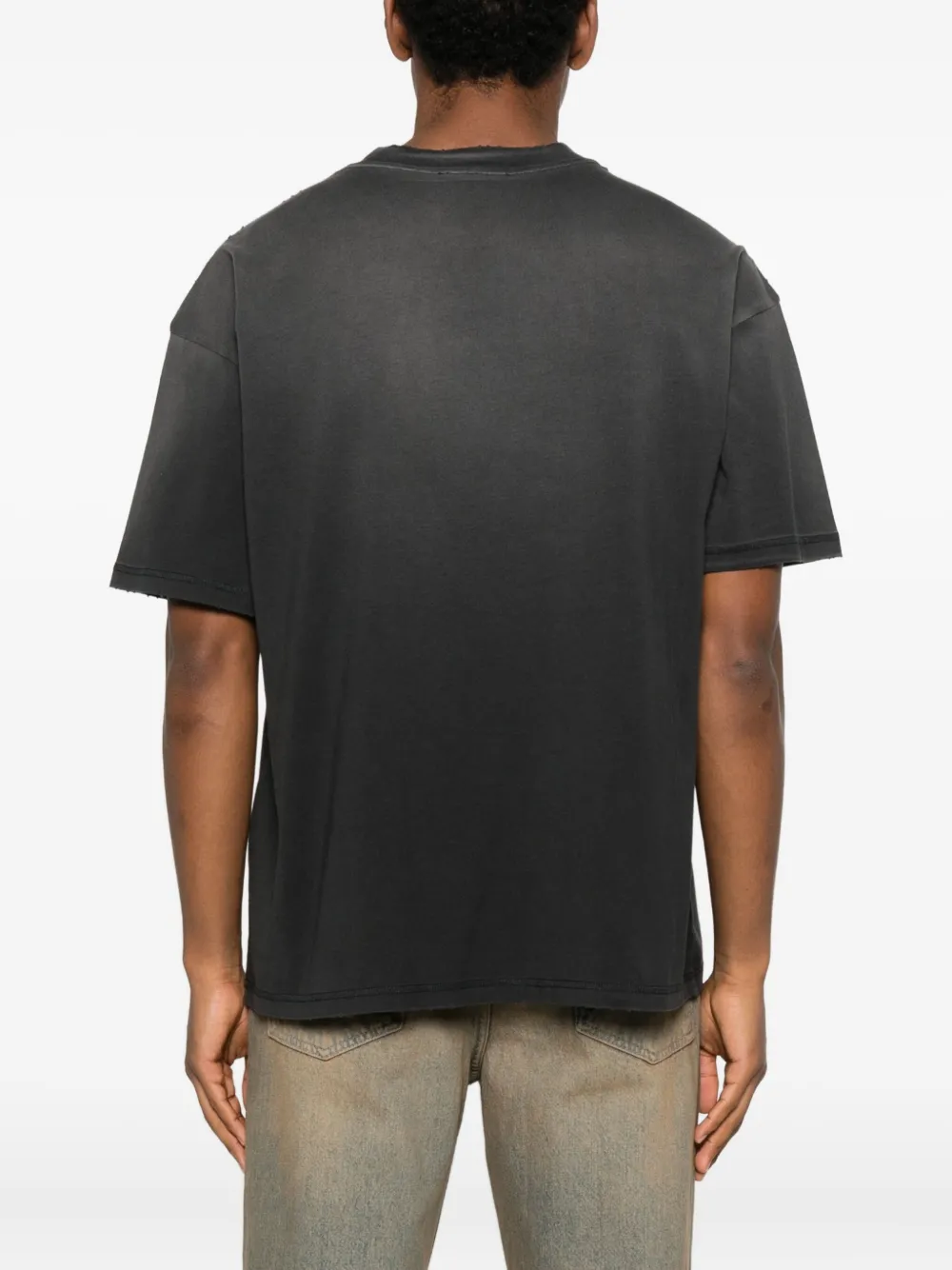 Represent T-shirt met logo van studs Zwart