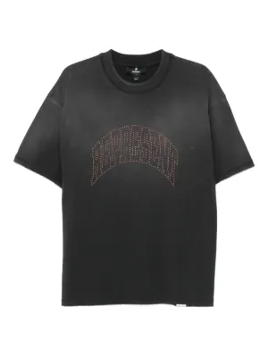 o*2様 ▪️新品未使用GLASS CYPRESS ダメージ加工 Tシャツ Glass Cypress ダメージ ロゴ Tシャツ | ブラック | FARFETCH JP