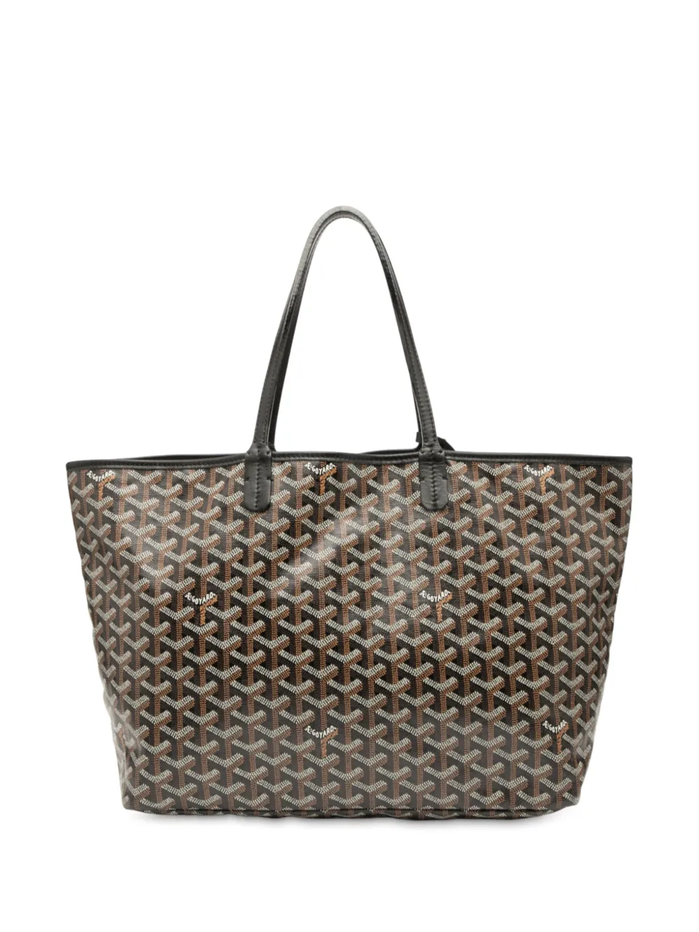 Pre-owned Goyard 2011 Ine Saint Louis Pm Tote Bag In Black