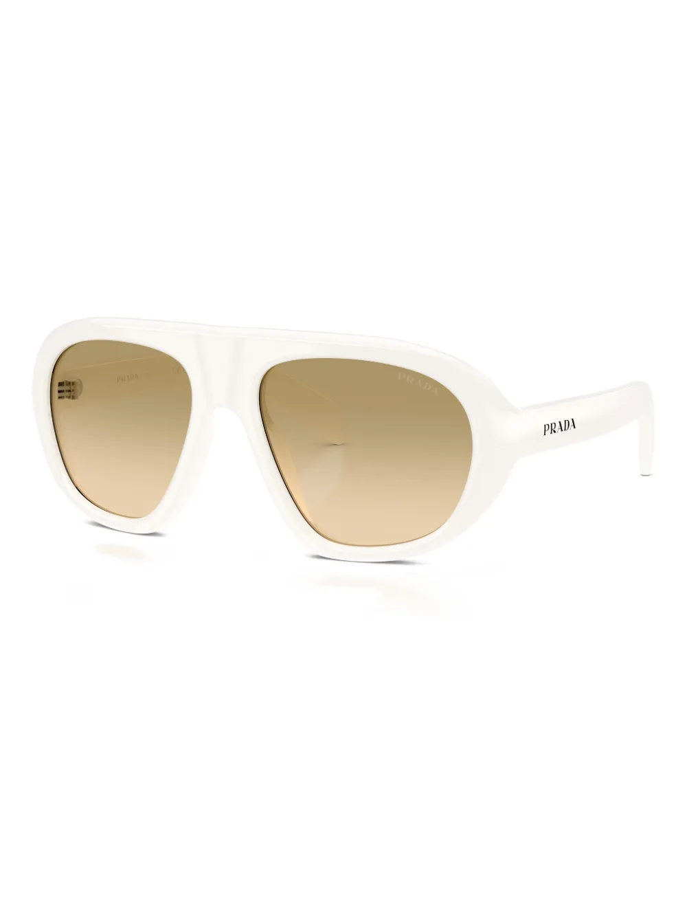 Prada Eyewear pilot-frame sunglasses - Wit