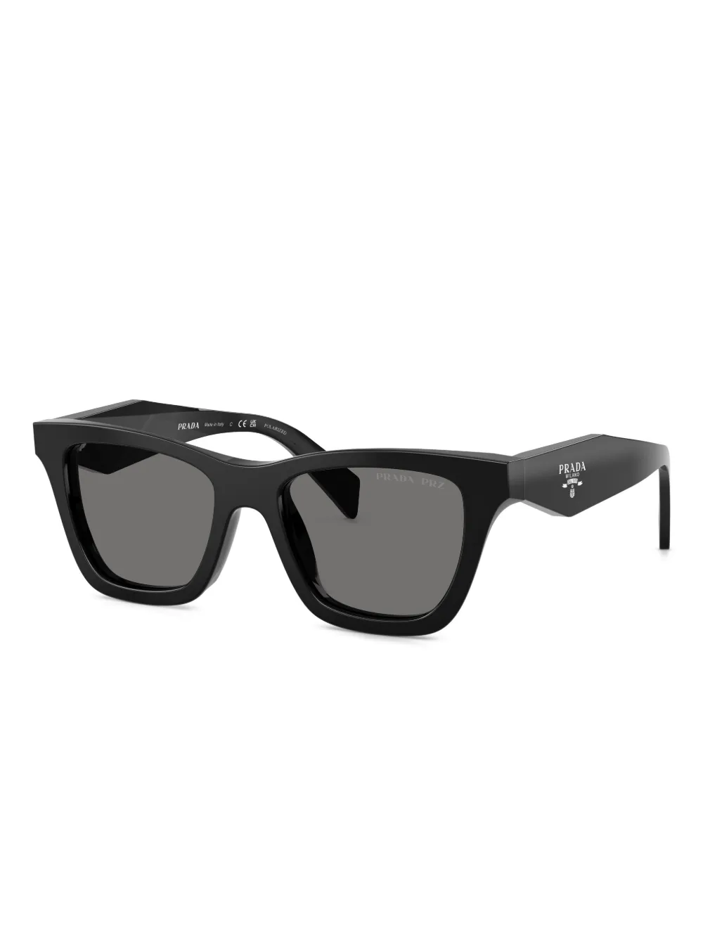 Prada Eyewear Zonnebril met vierkant montuur Zwart