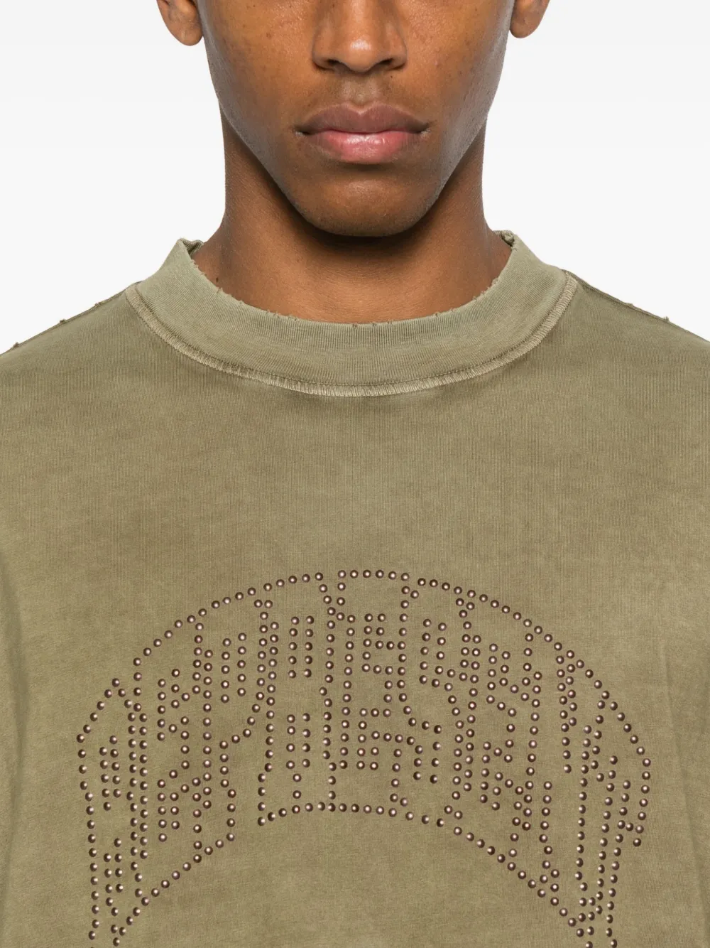 Represent Stud-logo T-shirt In Green