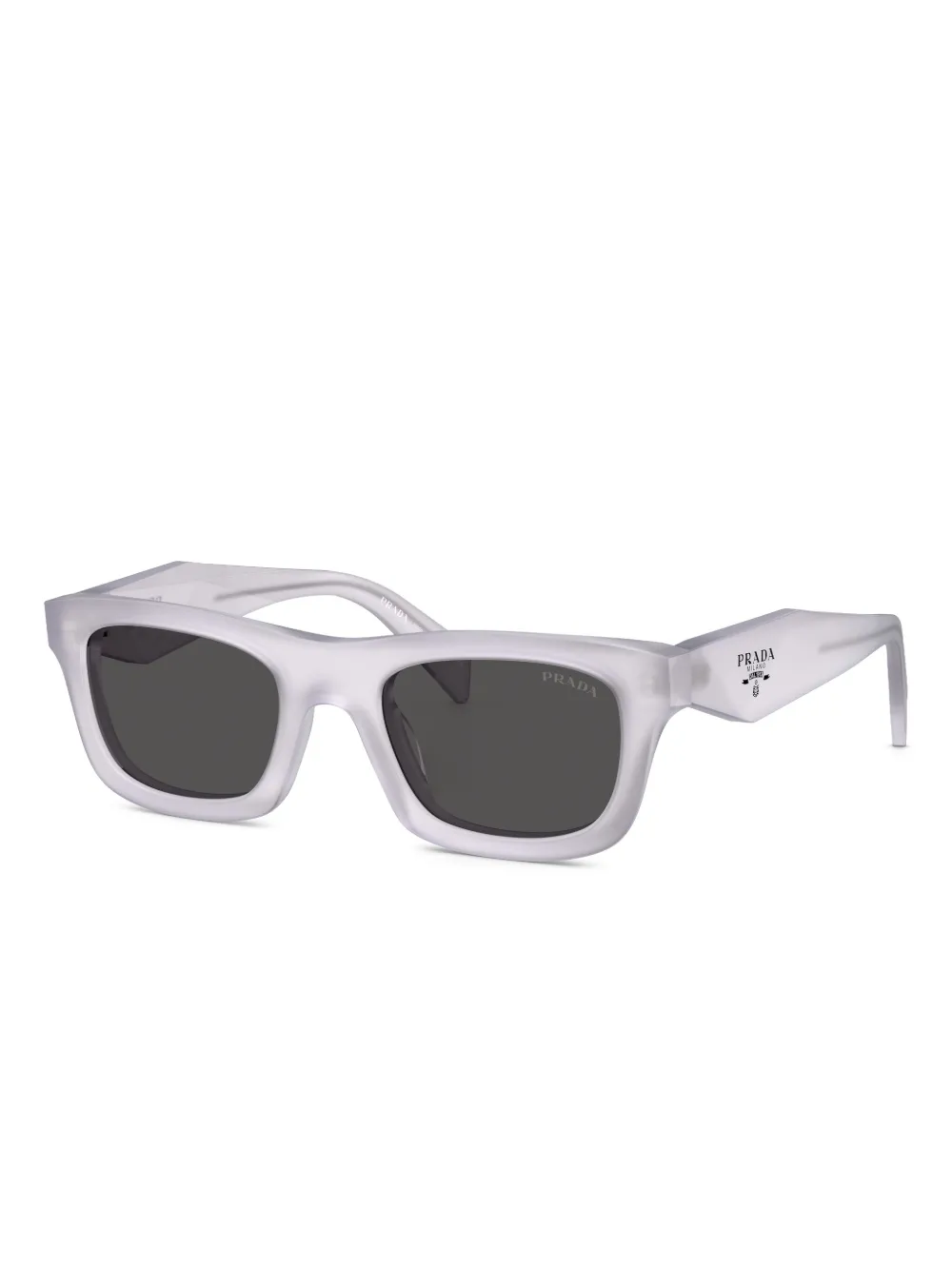 Prada Eyewear Zonnebril met vierkant montuur Wit