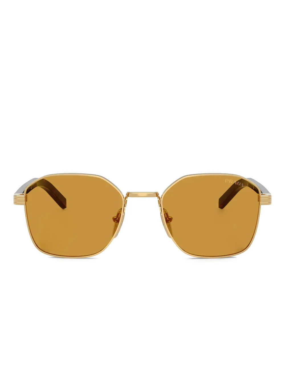 Prada Eyewear geometric-frame sunglasses | Gold | Image 1