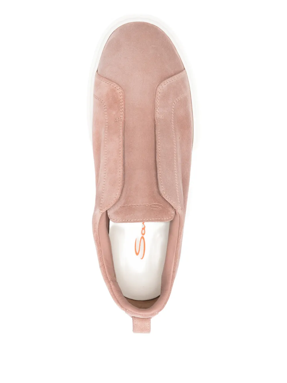 Santoni Suède sneakers Roze