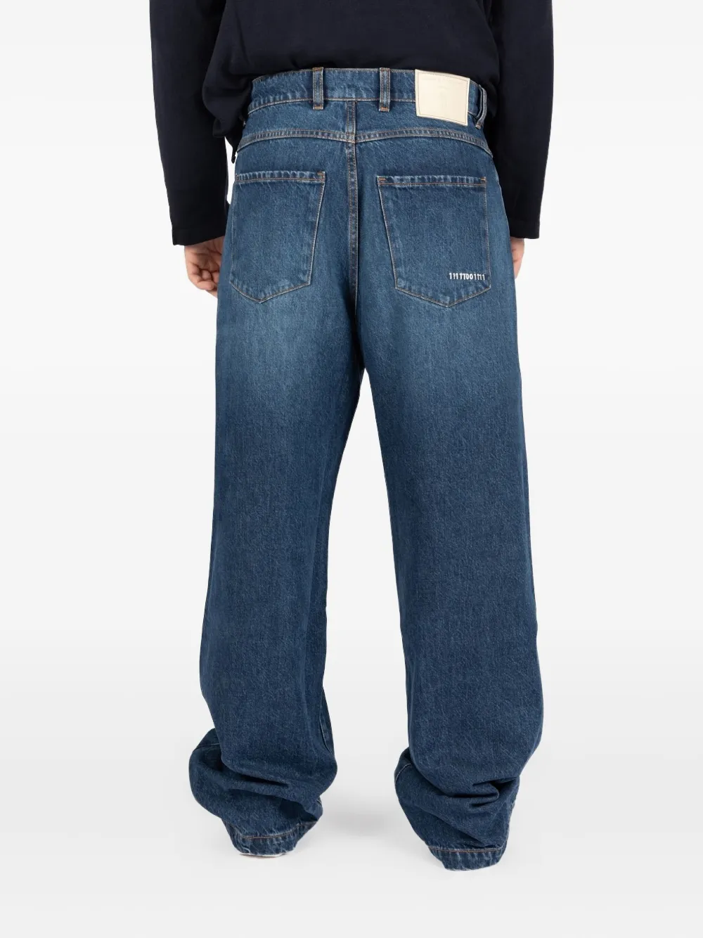 Société Anonyme Red Cross Cotton Jeans In Blue