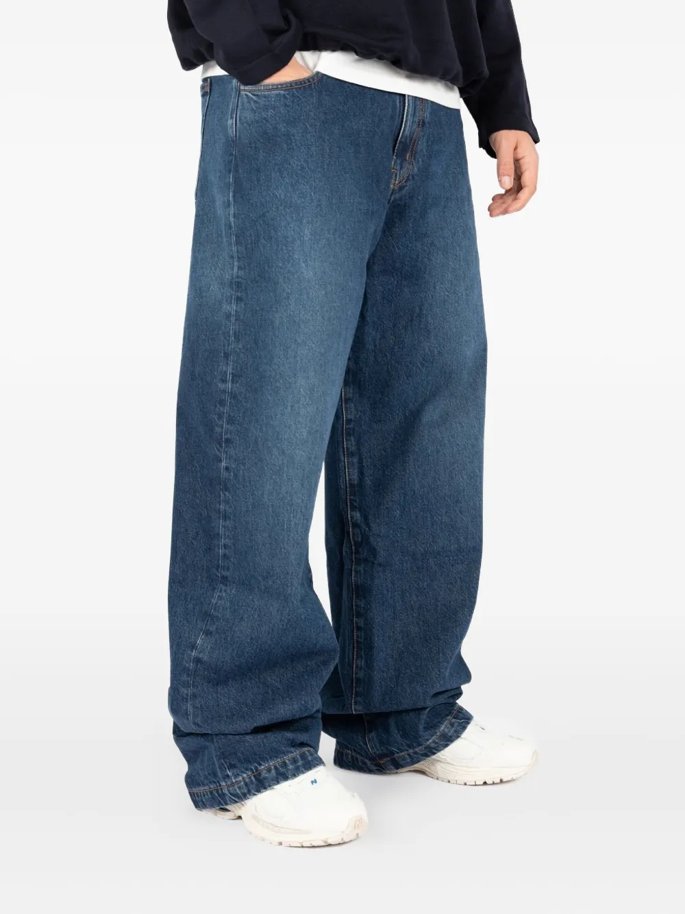 Société Anonyme Red Cross Cotton Jeans In Blue