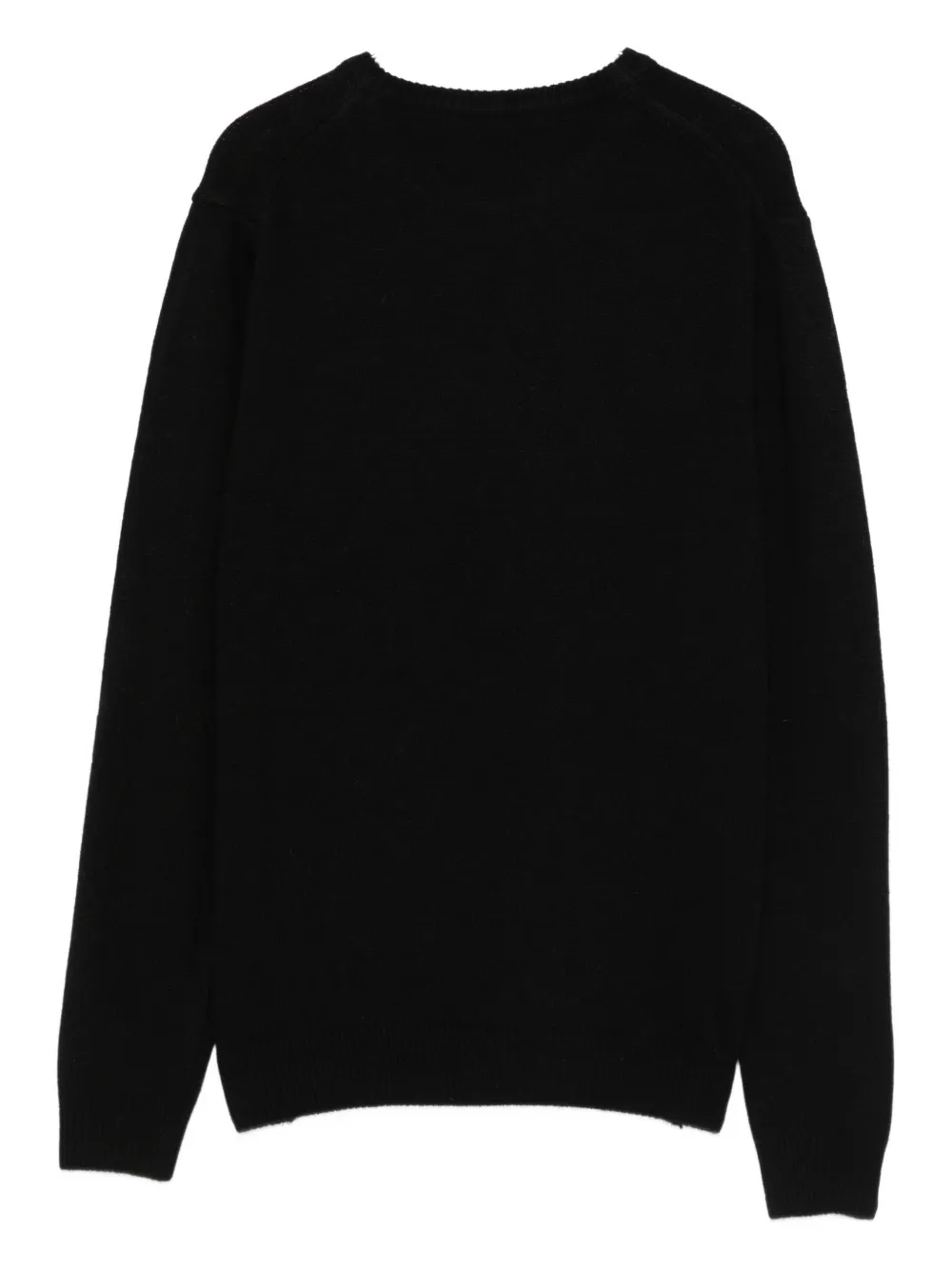 Mc2 Saint Barth Douglas Embroidered Sweater In Black