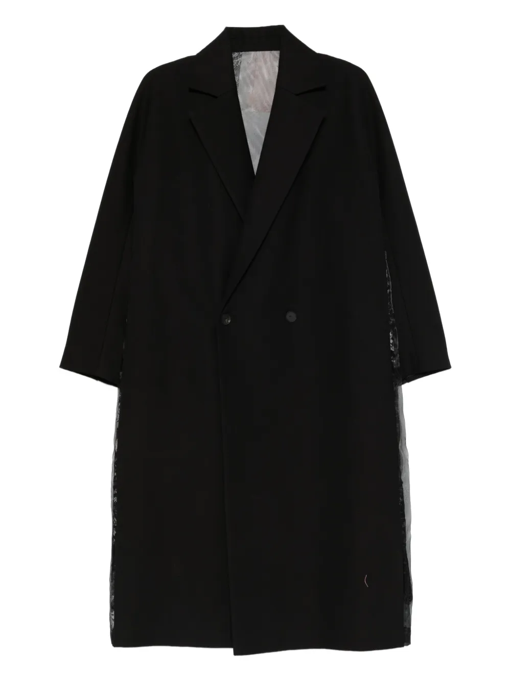 Quetsche double-breasted coat | Black | Image 1