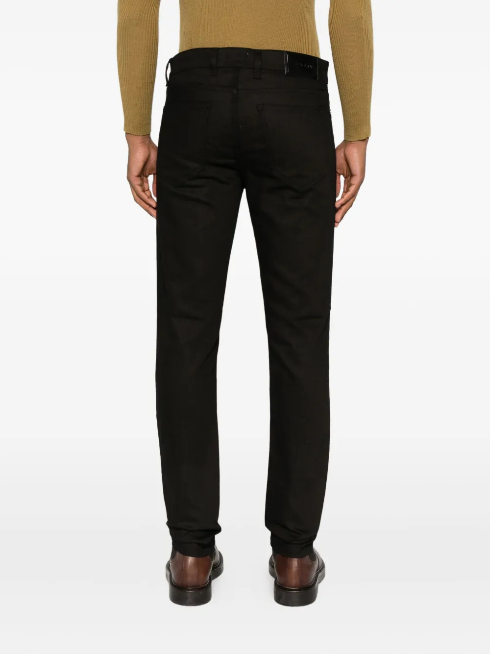 Blk Dnm Button-up Denim Trouser In Black