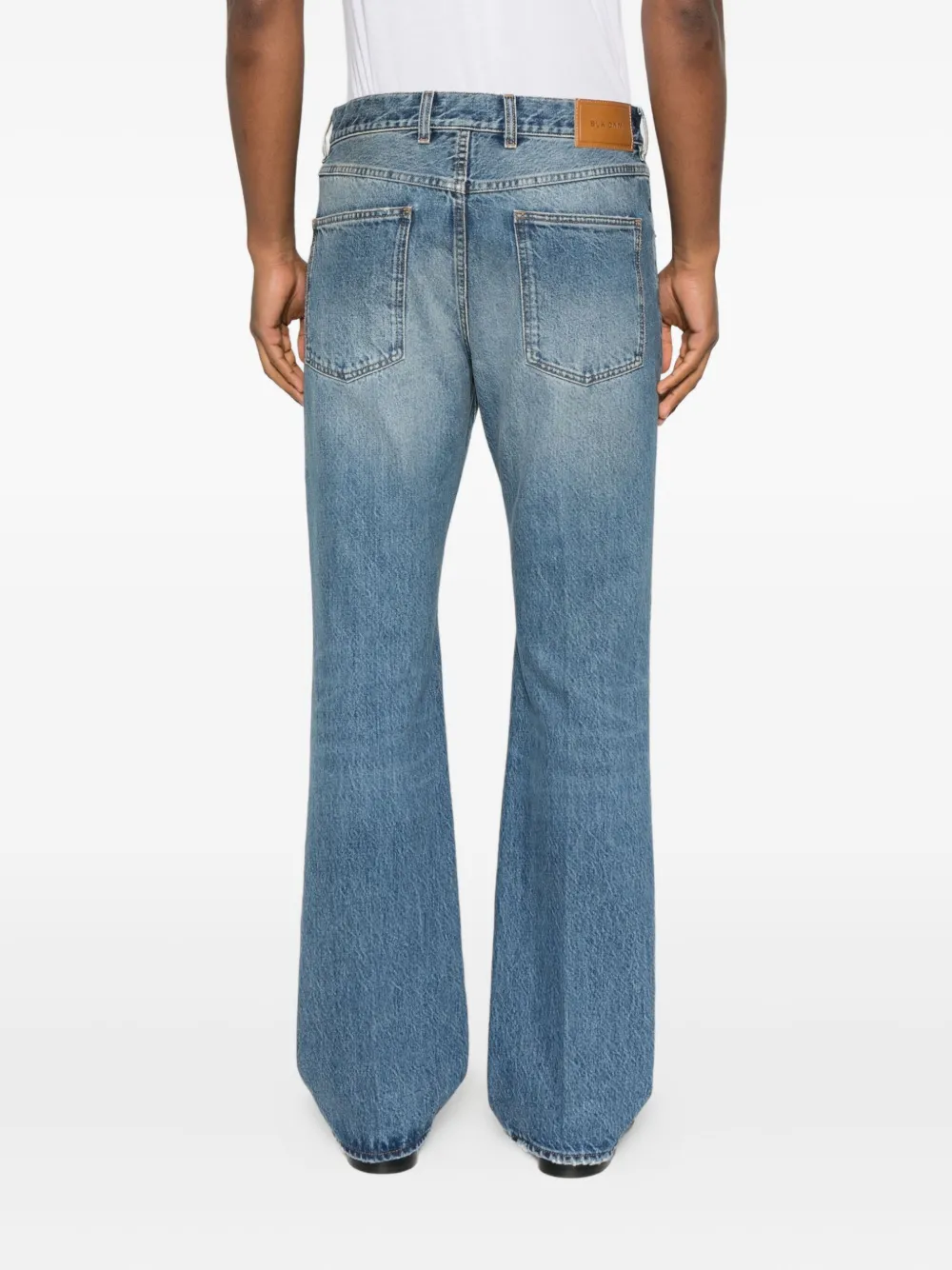 Blk Dnm Topstitching Jeans In Blue