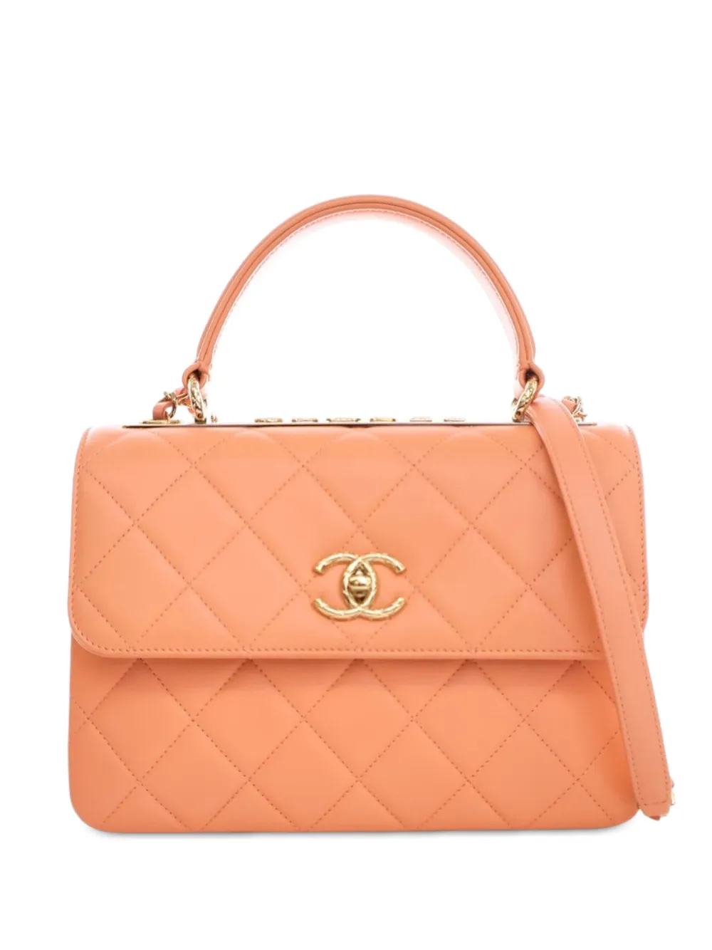 CHANEL Pre-Owned 2021-2025 Small Lambskin Trendy CC Top Handle Bag CHANEL Pre-Owned 2021-2025 Small Lambskin Trendy CC Top Handle Bag