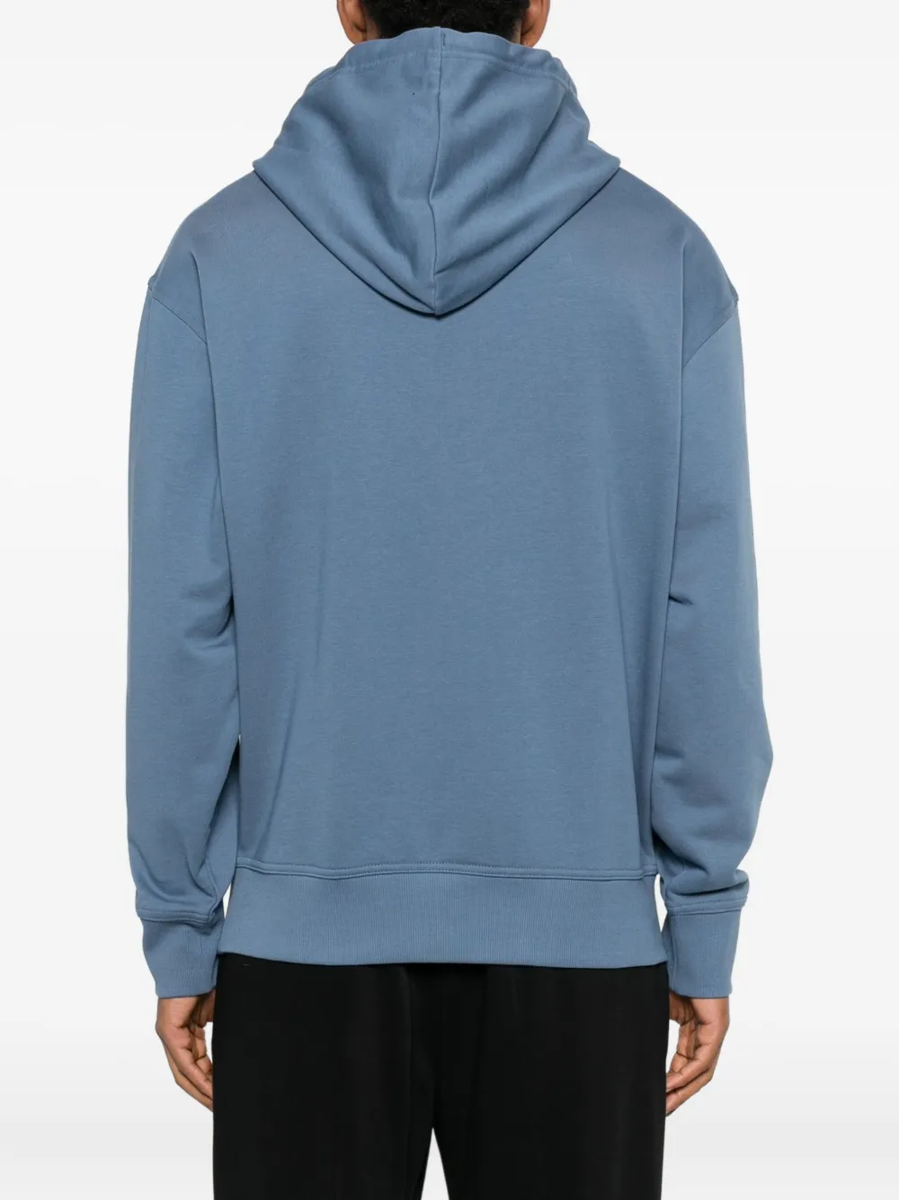 BOSS Sweater met capuchon en buidel Blauw