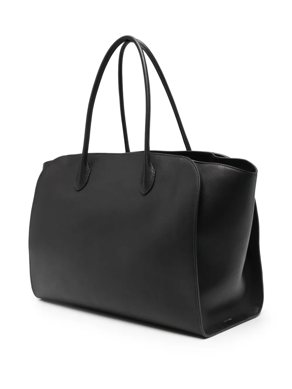 The Row Marlo 17 Top Handle Tote Bag In Black